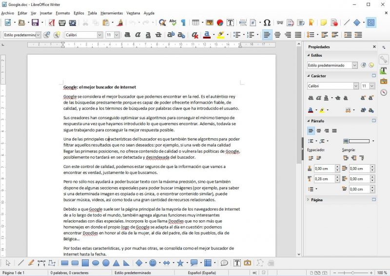 libreoffice writer