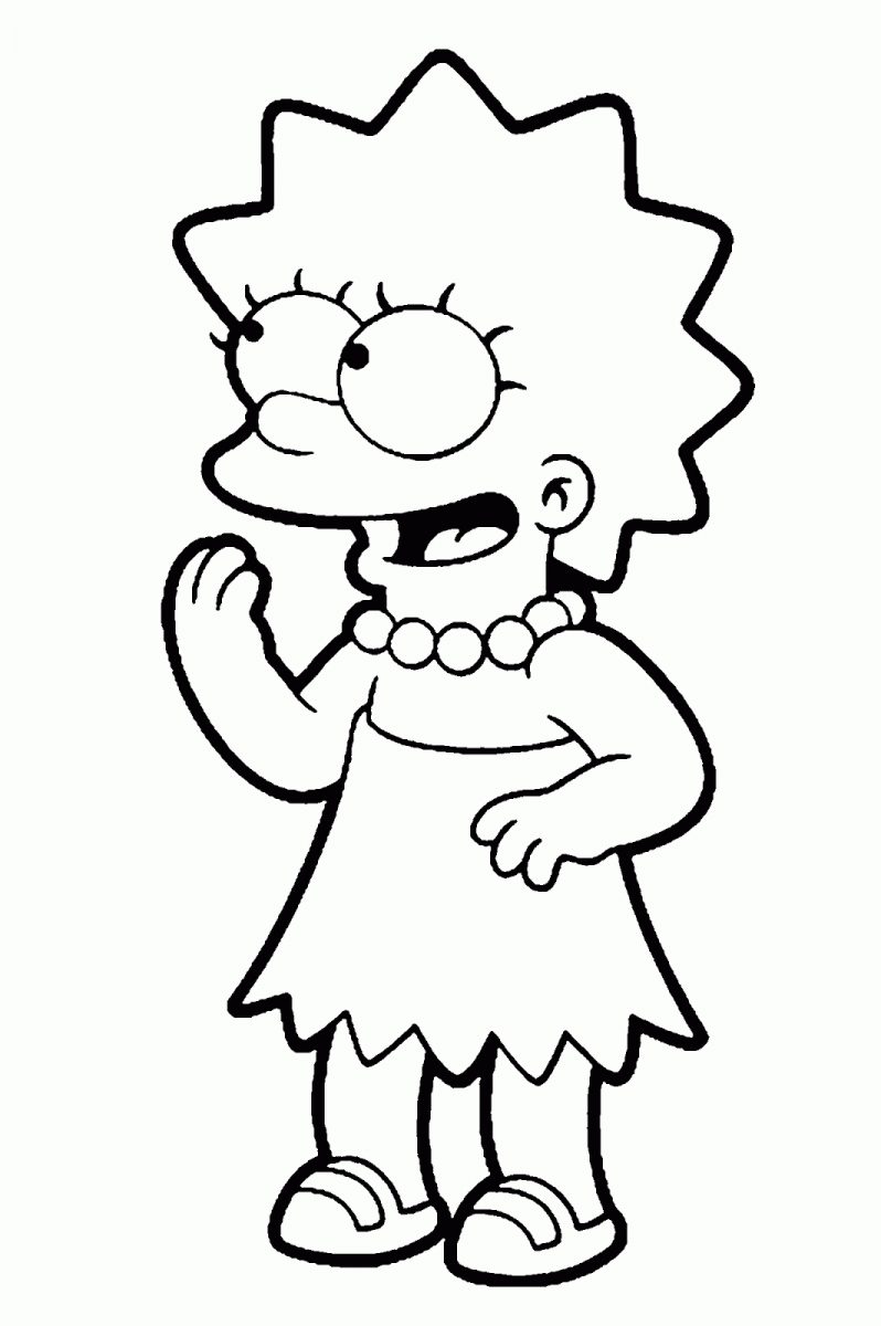 lisa-simpson-dibujos-pintar