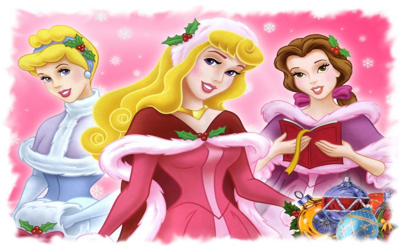 merry christmas disney princess