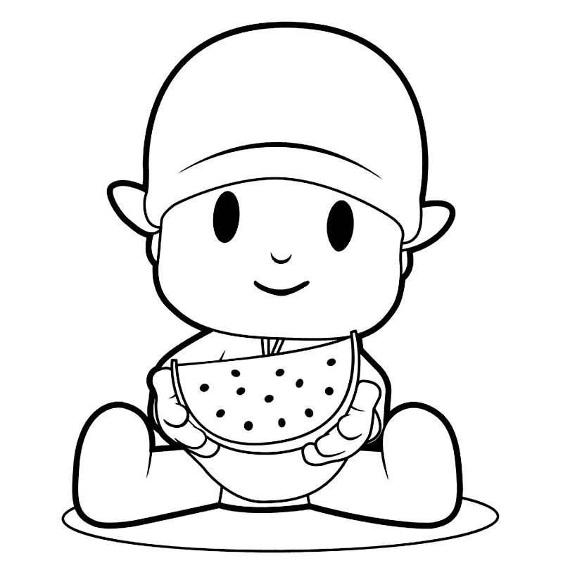 pocoyo-comiendo-fruta