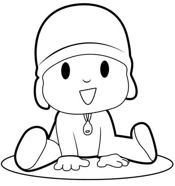 Correspondiente a Mascotas Aptitud Dibujos de Pocoyo para colorear e imprimir, Pocoyó para pintar gratis