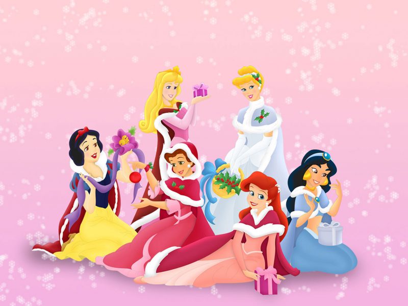 princesas disney navidad fondos