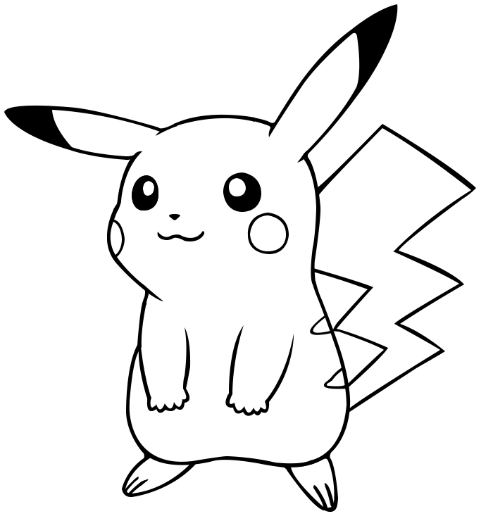 Dibujos De Pikachu Para Colorear E Imprimir Gratis