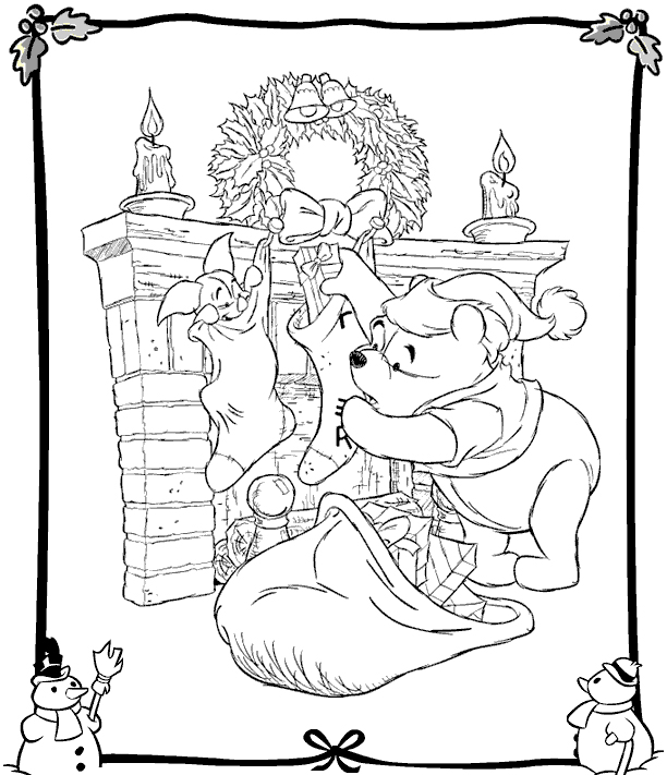 dibujos-winnie-the-pooh-colorear-navidad