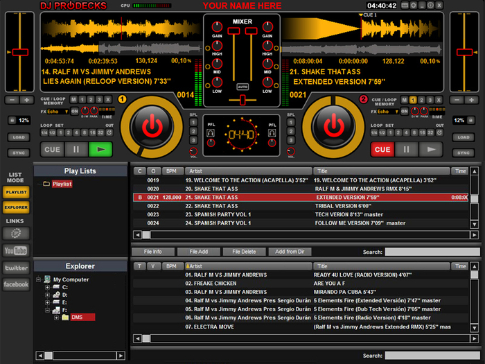 DJ ProDecks, mesa de mezclas virtual para PC Gratis