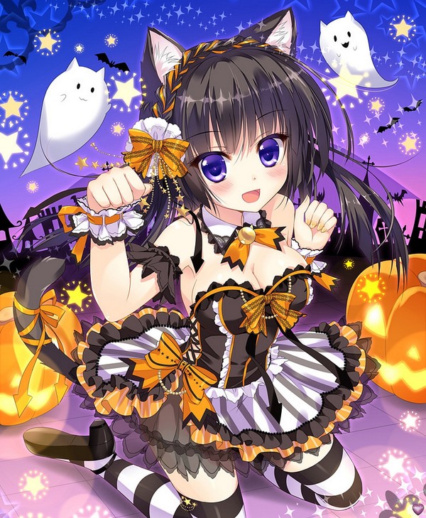 Halloween manga y anime para android e iphone, fondos movil