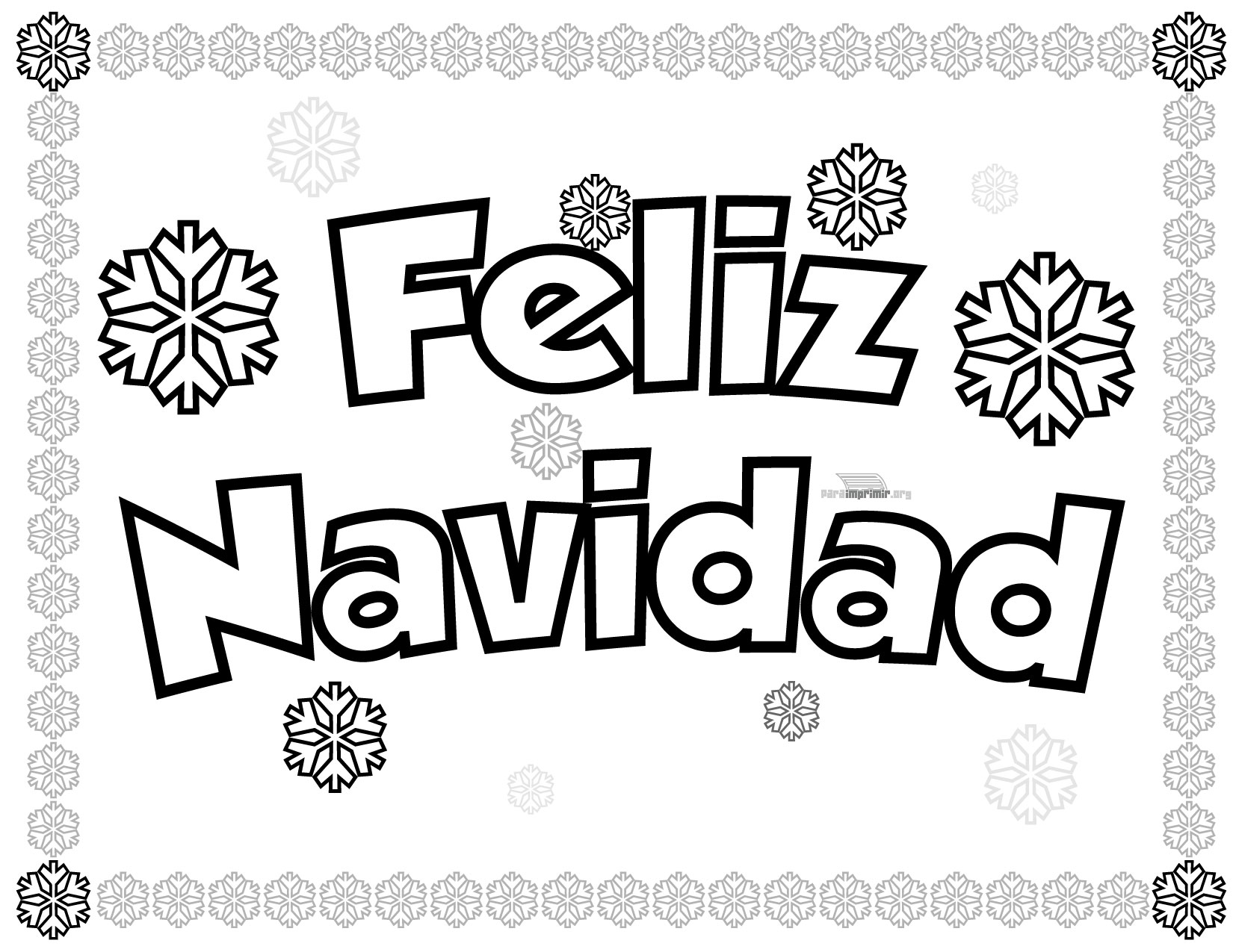 Dibujos De Feliz Navidad Para Colorear E Imprimir Im Genes Feliz Navidad