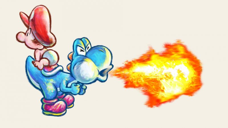 Baby Mario y Yoshi