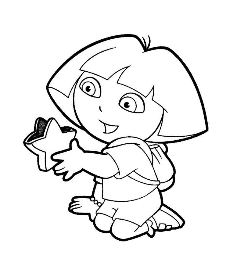 dora-la-exploradora-con-una-estrella