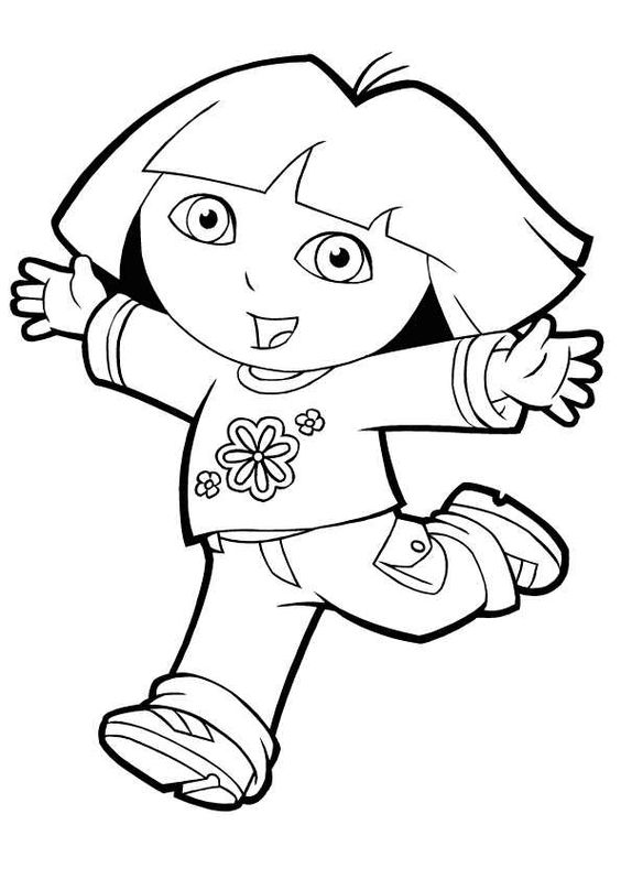 dibujos dora la exploradora para colorear