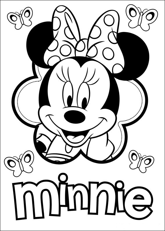 Dibujos de Minnie para colorear e imprimir