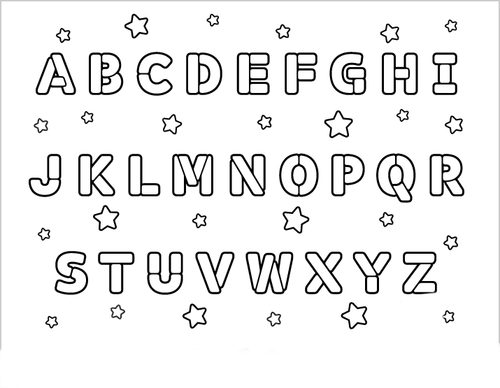 Dibujos De Letras Del Abecedario Para Colorear E Imprimir Gratis