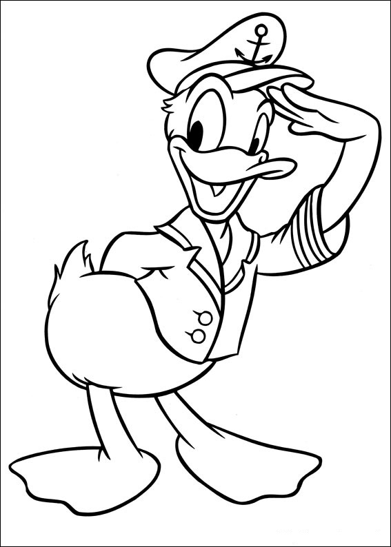 Dibujos del Pato Donald para colorear e imprimir