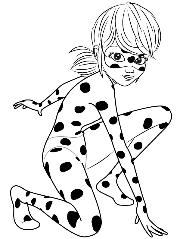 Dibujos De Progigiosa Lady Bug Y Cat Noir Para Colorear E Imprimir
