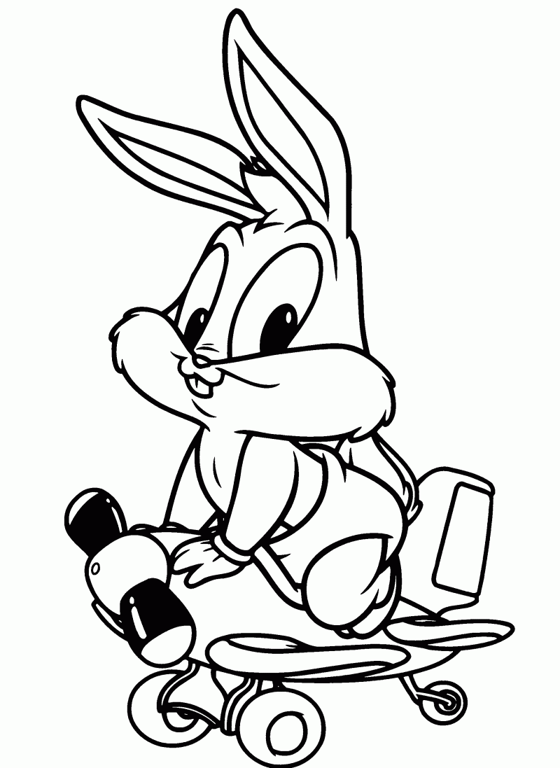 Dibujos De Bugs Bunny Bebe Para Colorear Pintar E Imprimir Gratis