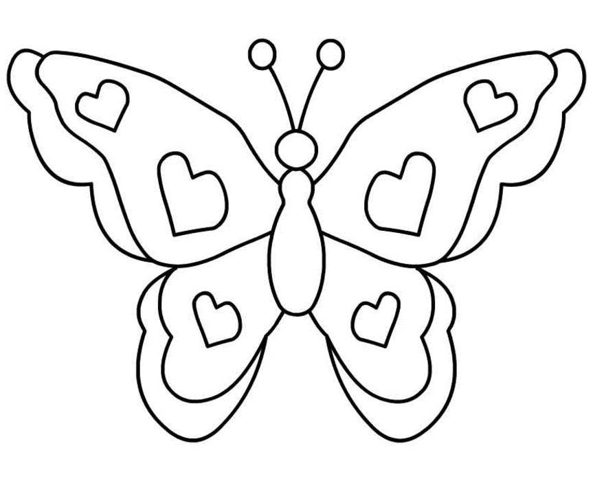 Dibujos de mariposas para colorear e imprimir.