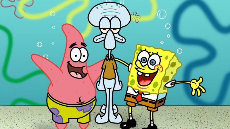 Patricio, Calamardo y Bob Esponja, Wallpaper