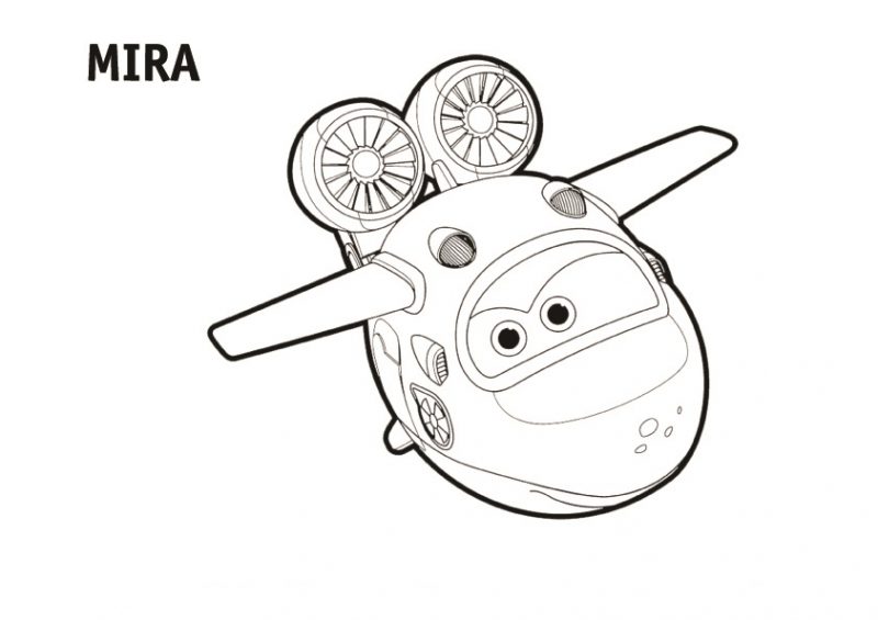 Dibujo de Mira Super Wings