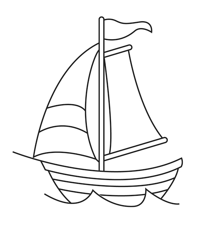 Dibujos de Barcos para colorear, pintar e imprimir gratis