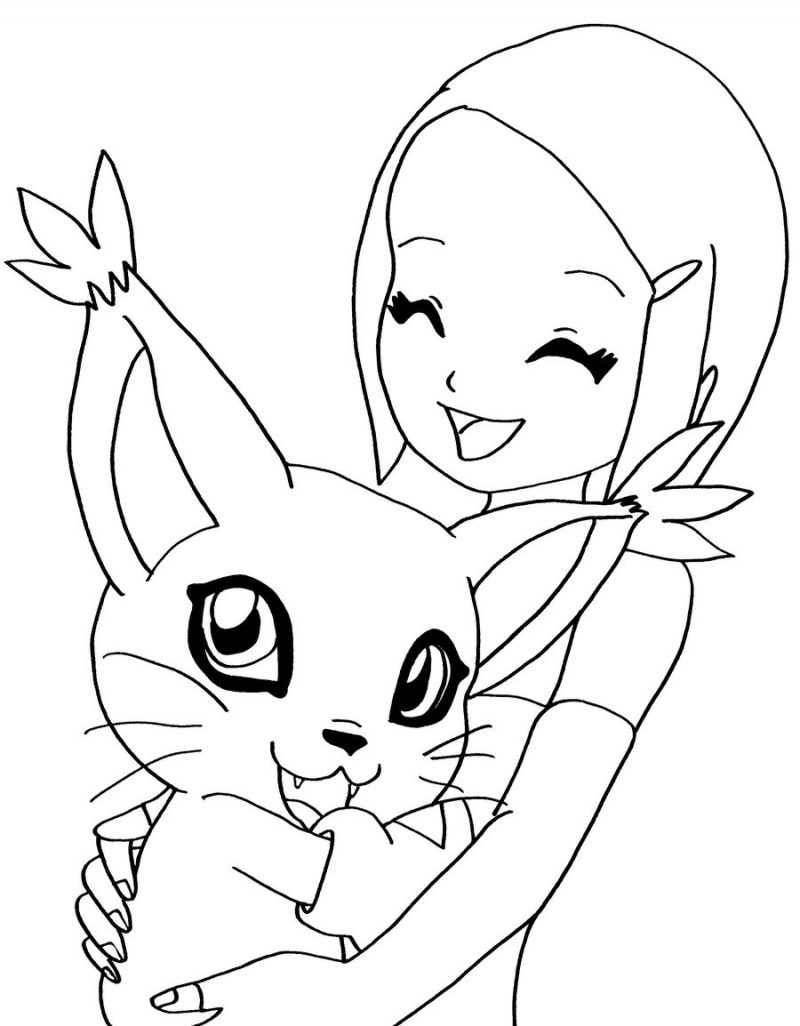 Dibujos de Digimon para colorear, pintar e imprimir gratis