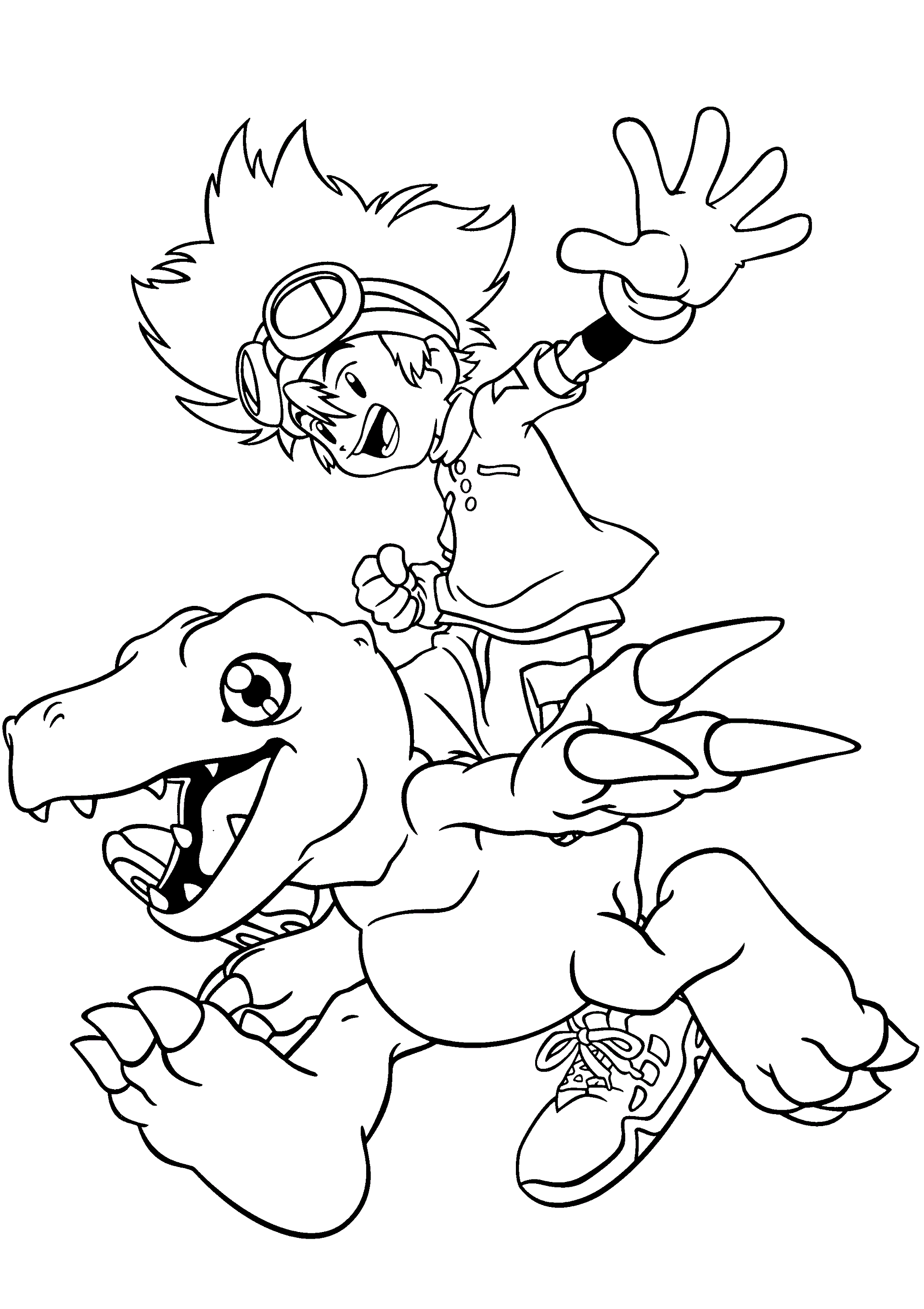 Dibujos de Digimon para colorear, pintar e imprimir gratis