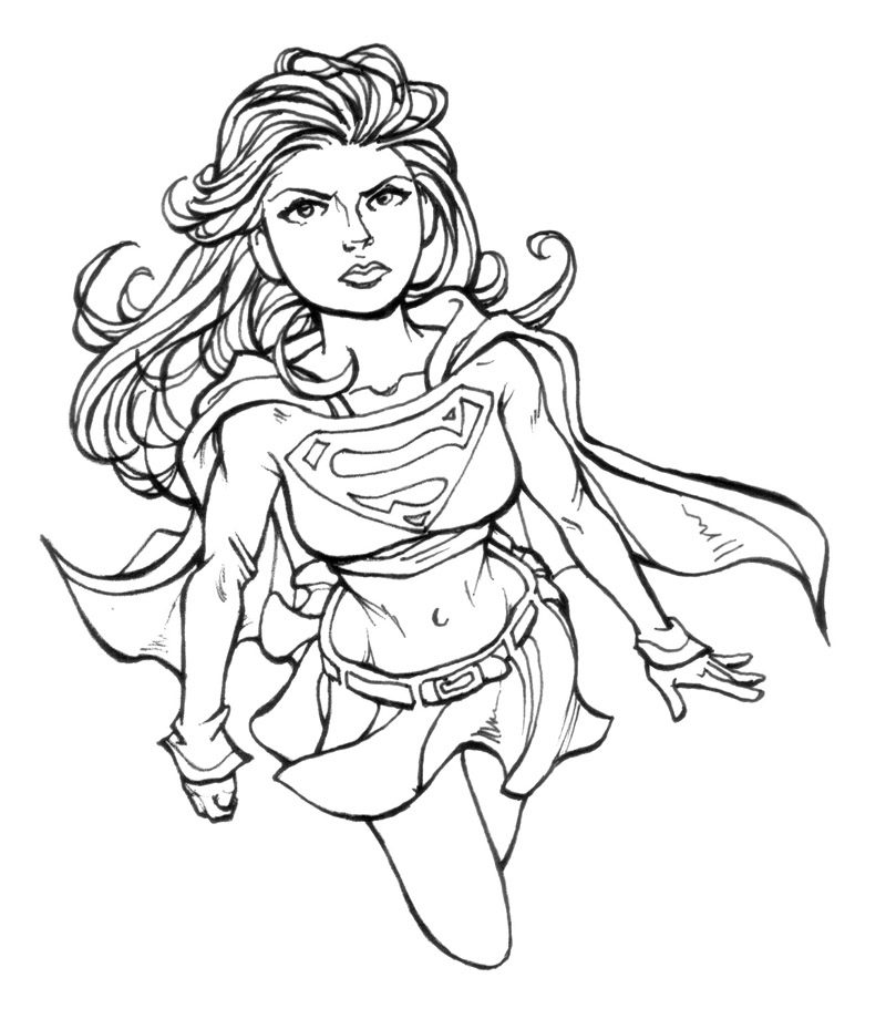 Dibujos de Supergirl para pintar