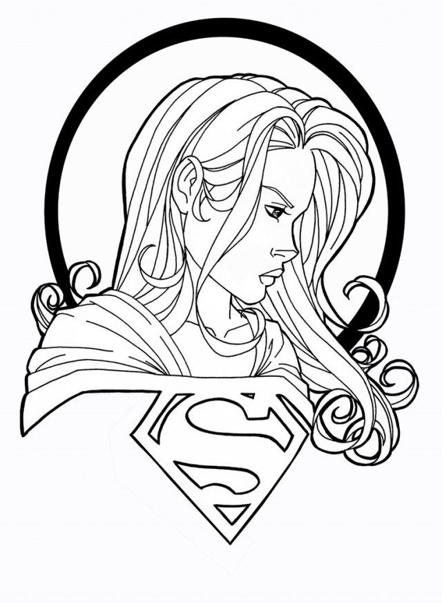 Dibujos de Supergirl para colorear, pintar e imprimir gratis