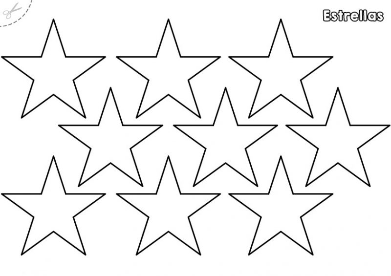 Dibujos de Estrellas para colorear