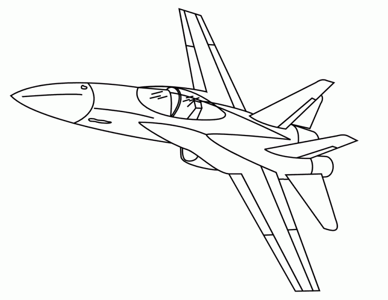 Dibujos de aviones para colorear, pintar, imprimir, dibujar