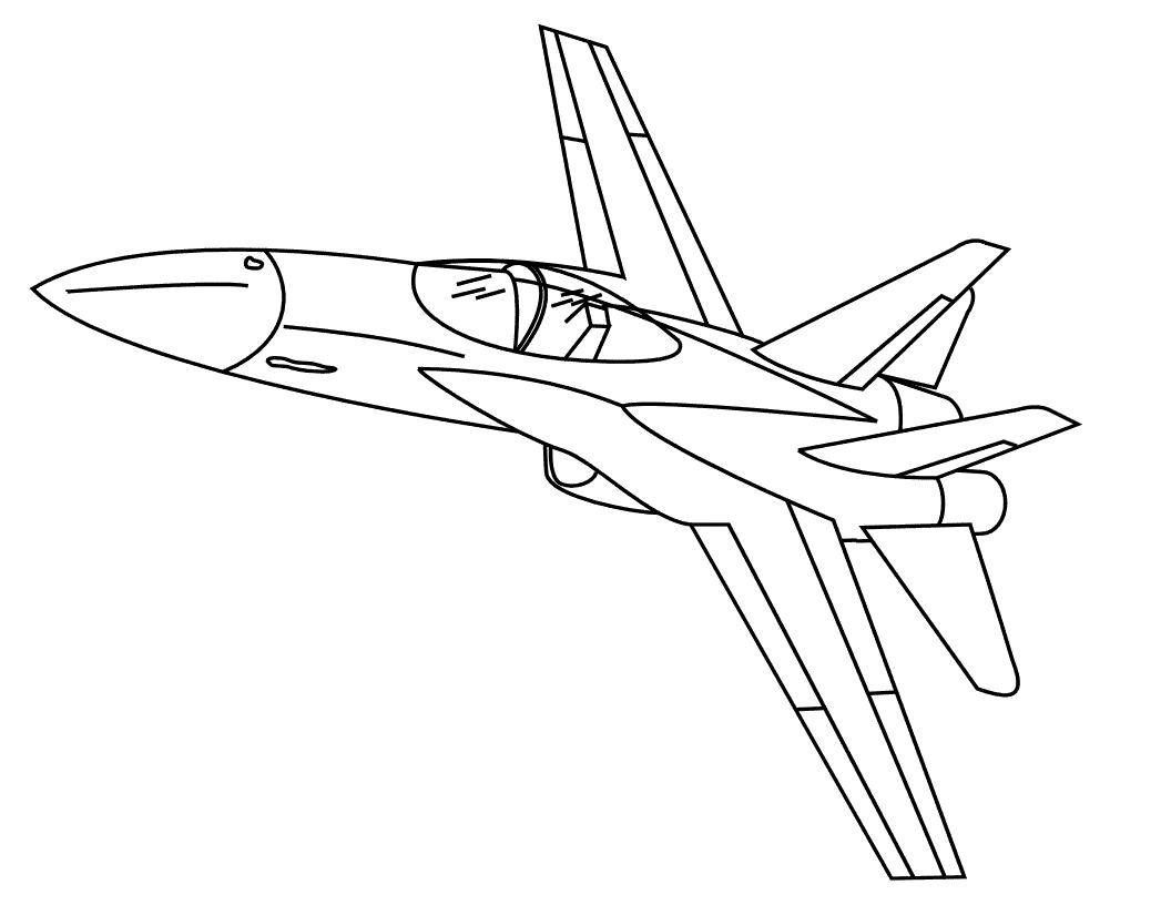 Dibujos de Aviones para colorear e imprimir gratis