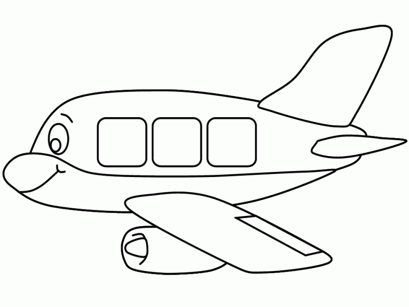 Dibujos de aviones faciles para pintar