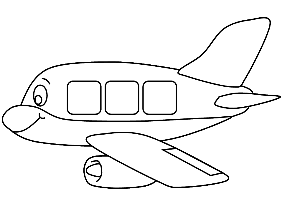 Dibujos de Aviones para colorear e imprimir gratis