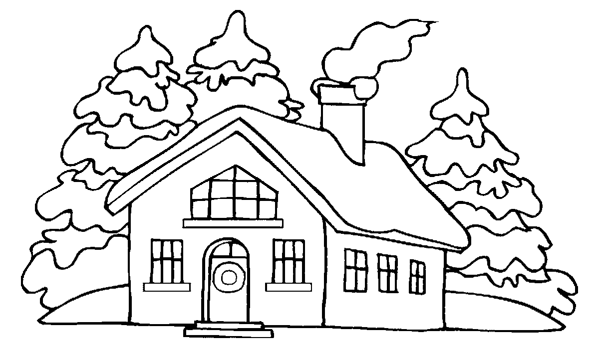 dibujos de casas para colorear