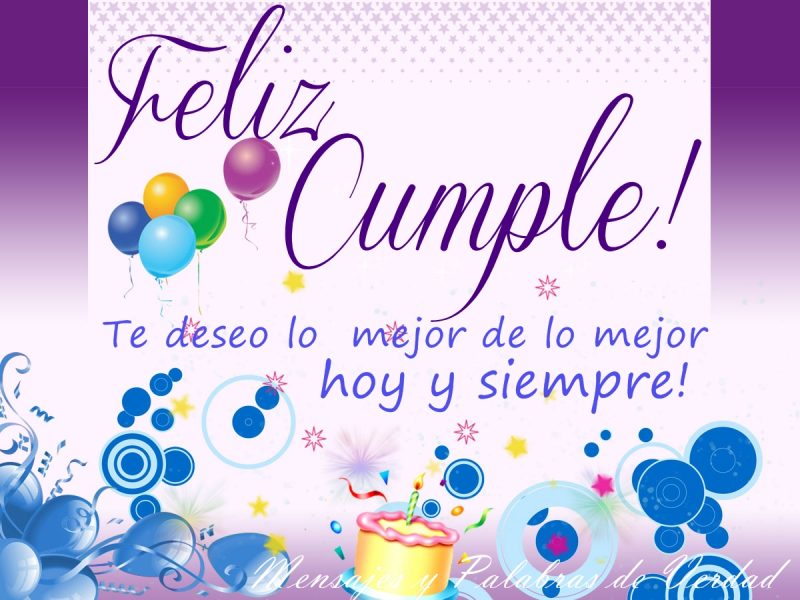 Frases de Cumpleaños en imágenes bonitas listas para dedicar