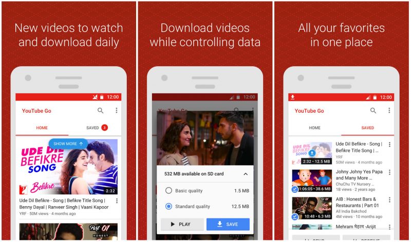 Youtube GO, app para descargar vídeos de youtube gratis