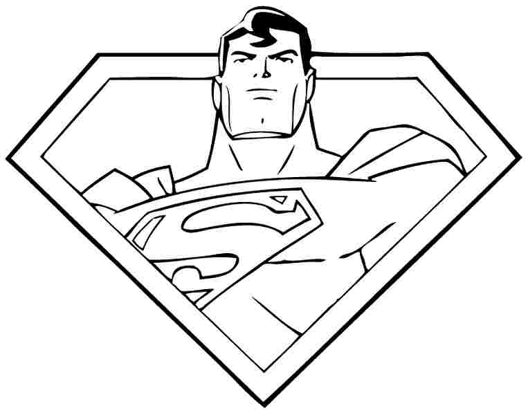 Dibujos de Superman para Colorear, Pintar e Imprimir Gratis