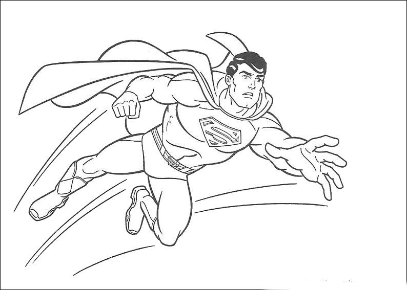 Dibujos De Superheroes Superman En Blanco Y Negro Para Colorear Libro Volador Juego Angulo Blanco Png Klipartz