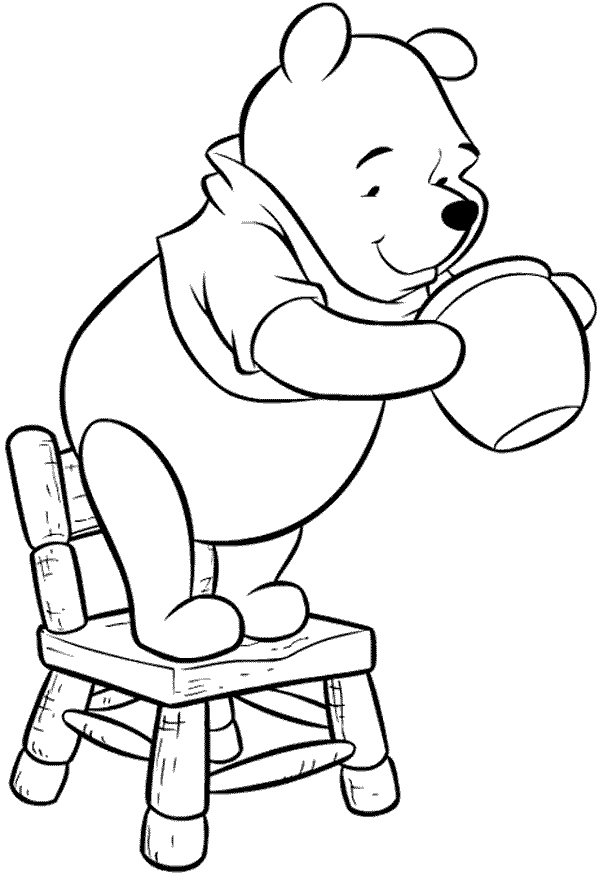 Dibujos de Winnie Pooh para Colorear, Pintar e Imprimir Gratis