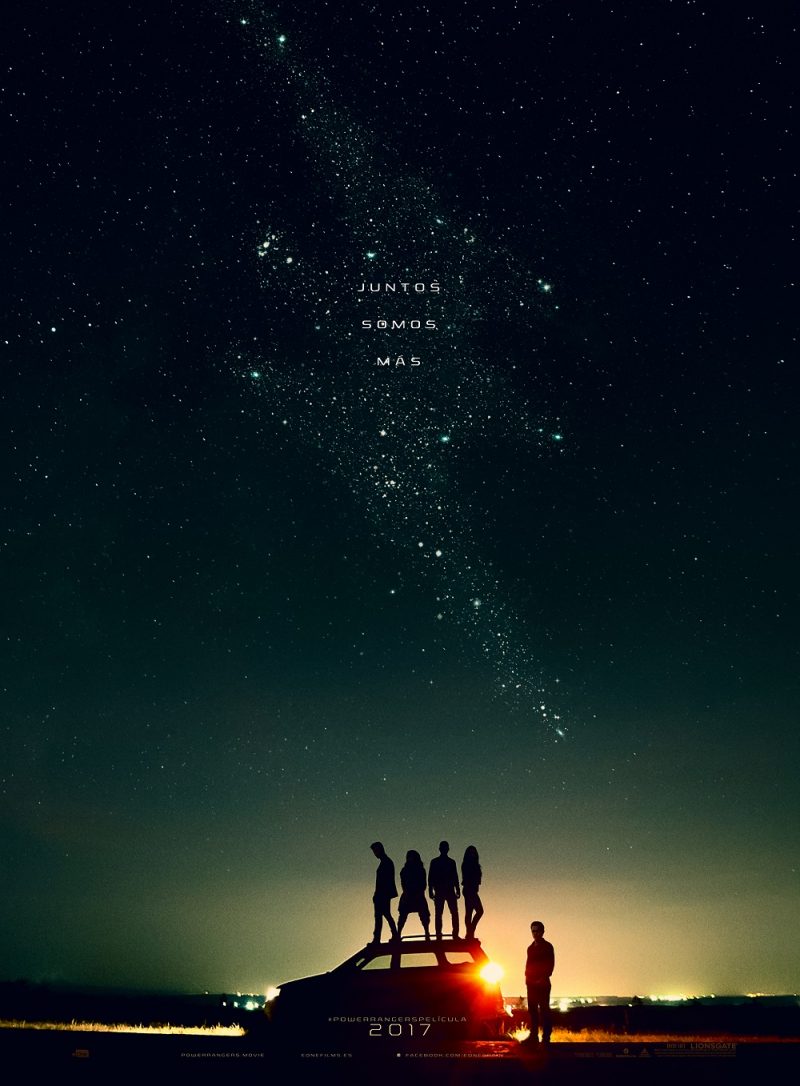 power rangers 2017 película poster oficial