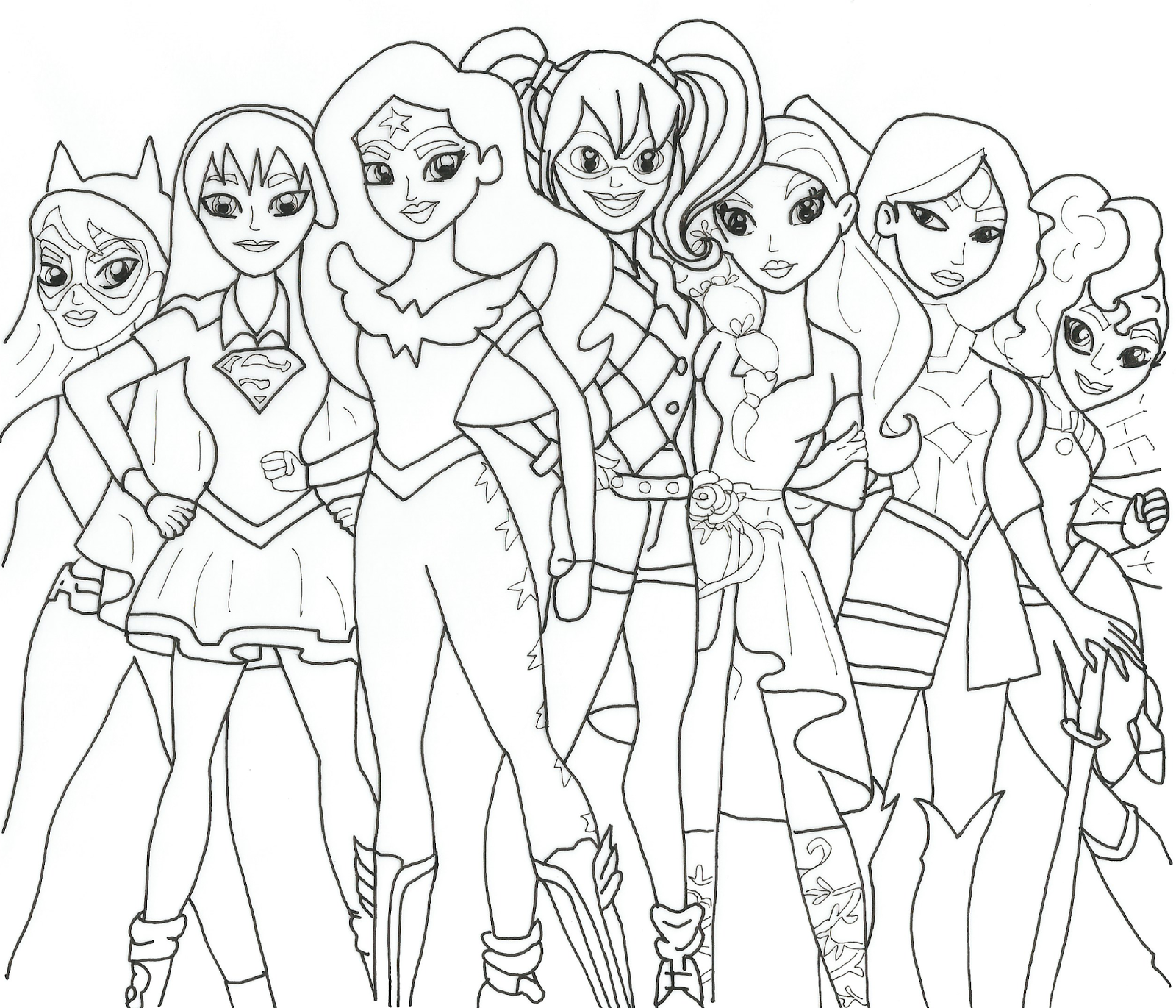 Dibujos De Dc Super Hero Girls Para Colorear E Imprimir Gratis