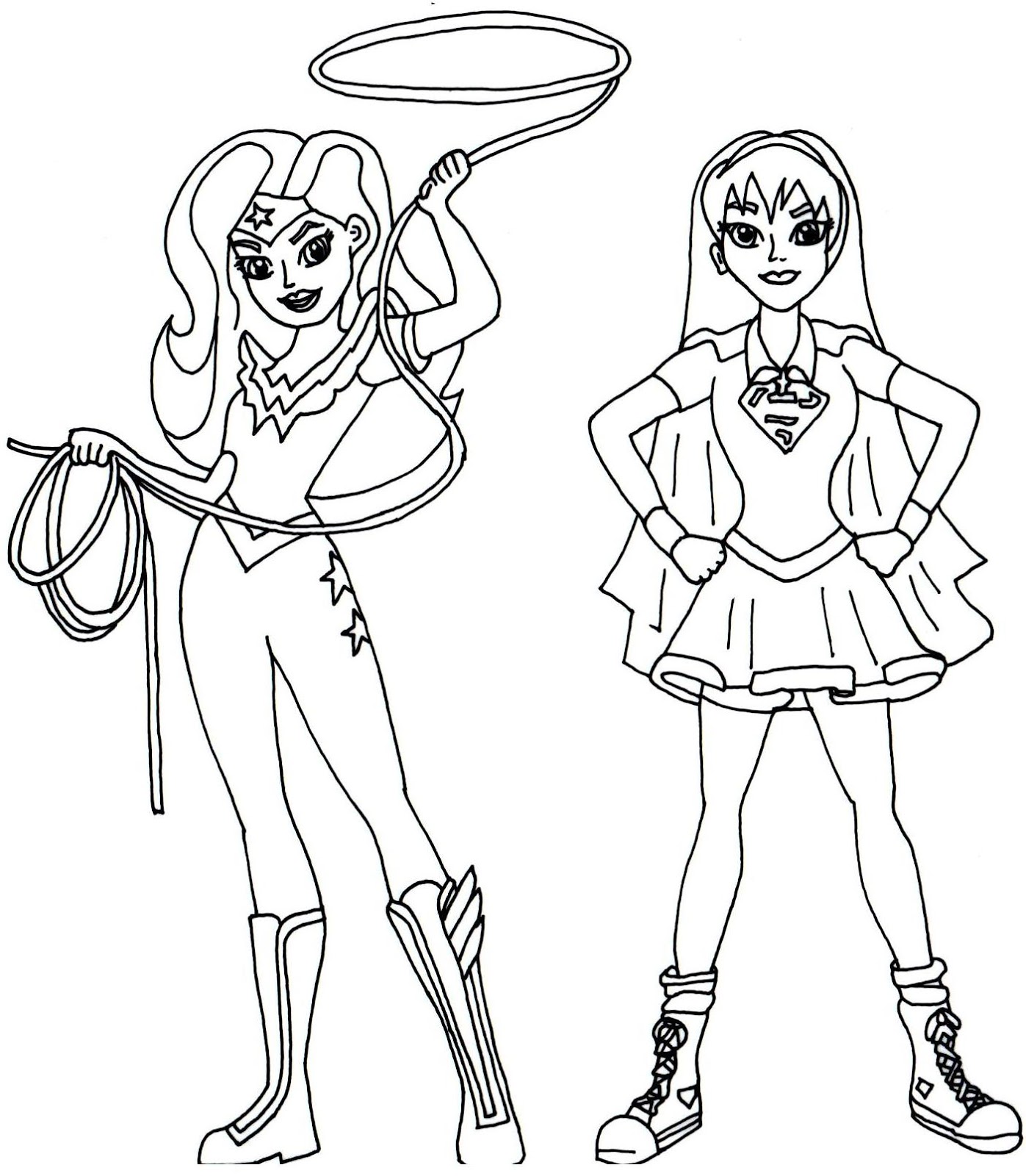 Dibujos de DC Super Hero Girls para colorear e imprimir gratis