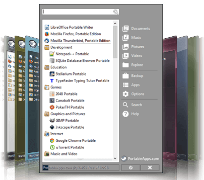 PortableApps, aplicaciones portatiles USB