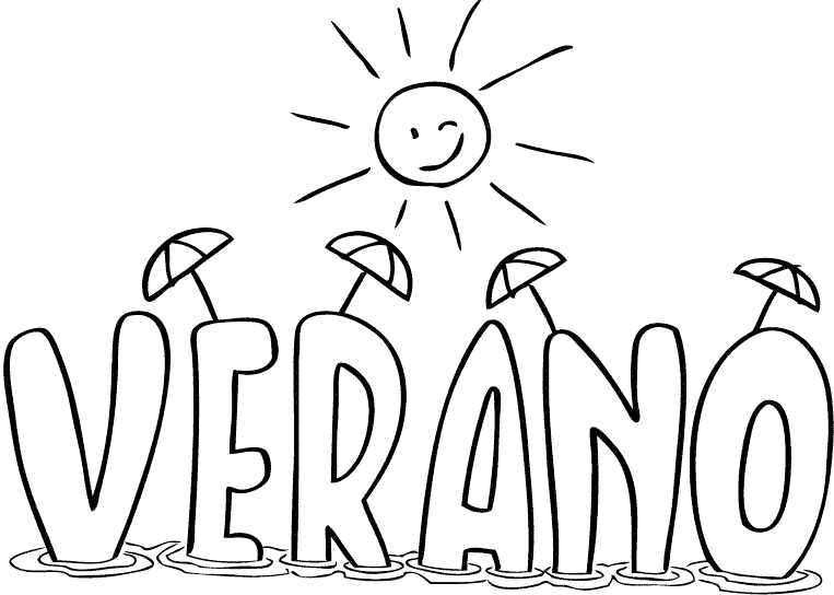 Dibujos Del Verano Para Colorear Pintar E Imprimir Dibujos Del Verano Para Colorear Pintar E Imprimir