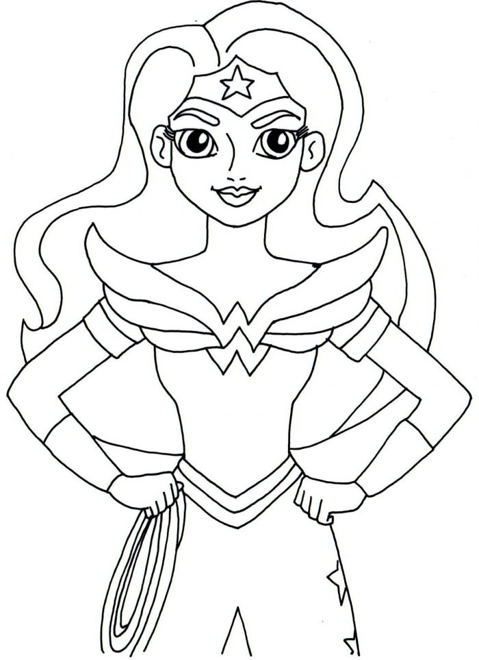 Download Dibujos de Wonder Woman para Colorear e Imprimir