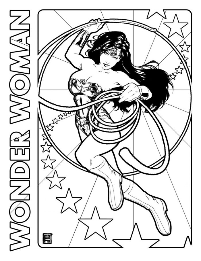 Dibujos de Wonder Woman para colorear e imprimir