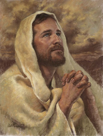 Jesús rezando