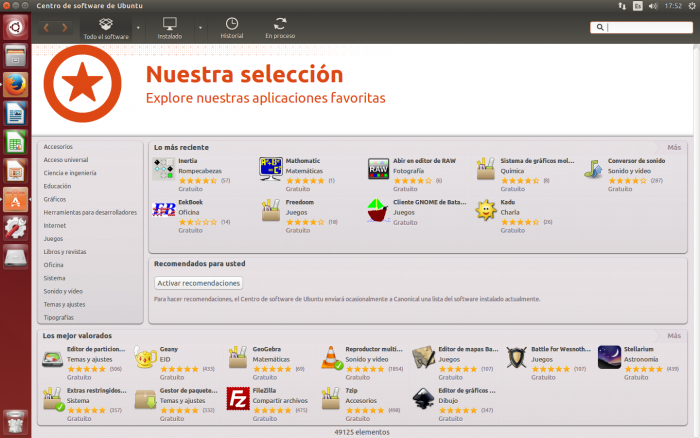 Centro de Software de Ubuntu