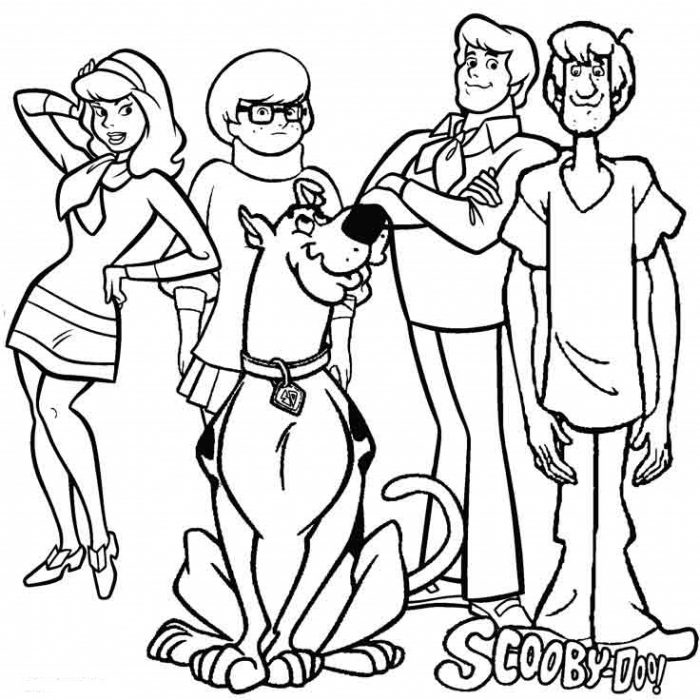 Dibujos de Scooby Doo para Imprimir y colorear