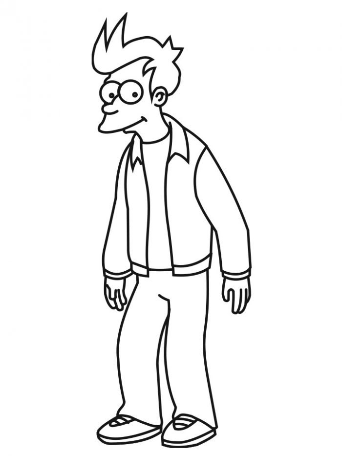 Dibujos de Futurama para Colorear, Pintar Imprimir Gratis