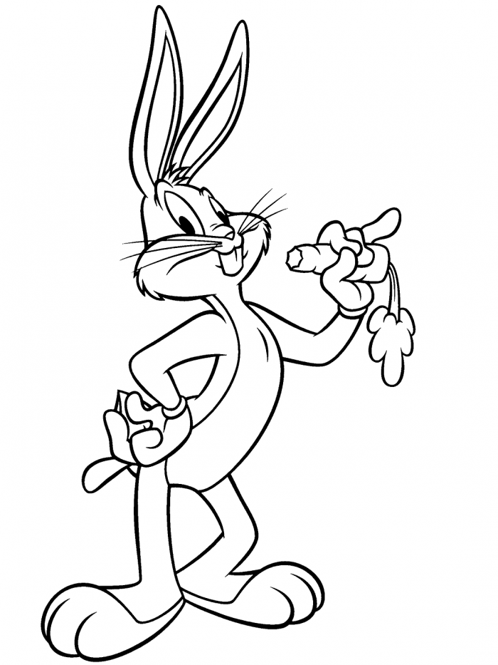 dibujos de bugs bunny para colorear